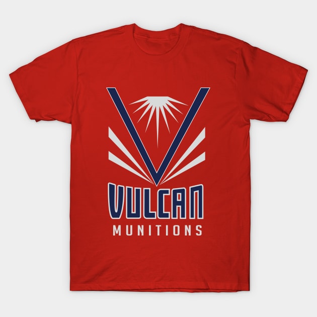 american gods - vulcan T-Shirt by Naive Rider